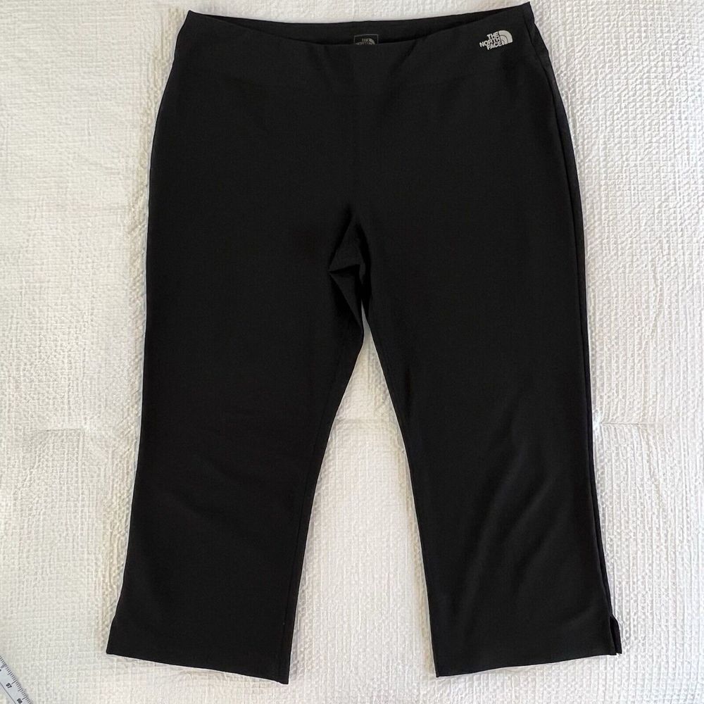 Women's The North Face‎ Crop Active Performance Black Pants Leggings Size XL
